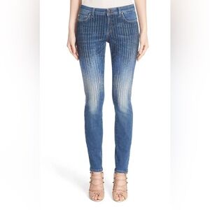 Versace Collection Sparkling Blue Skinny Jeans